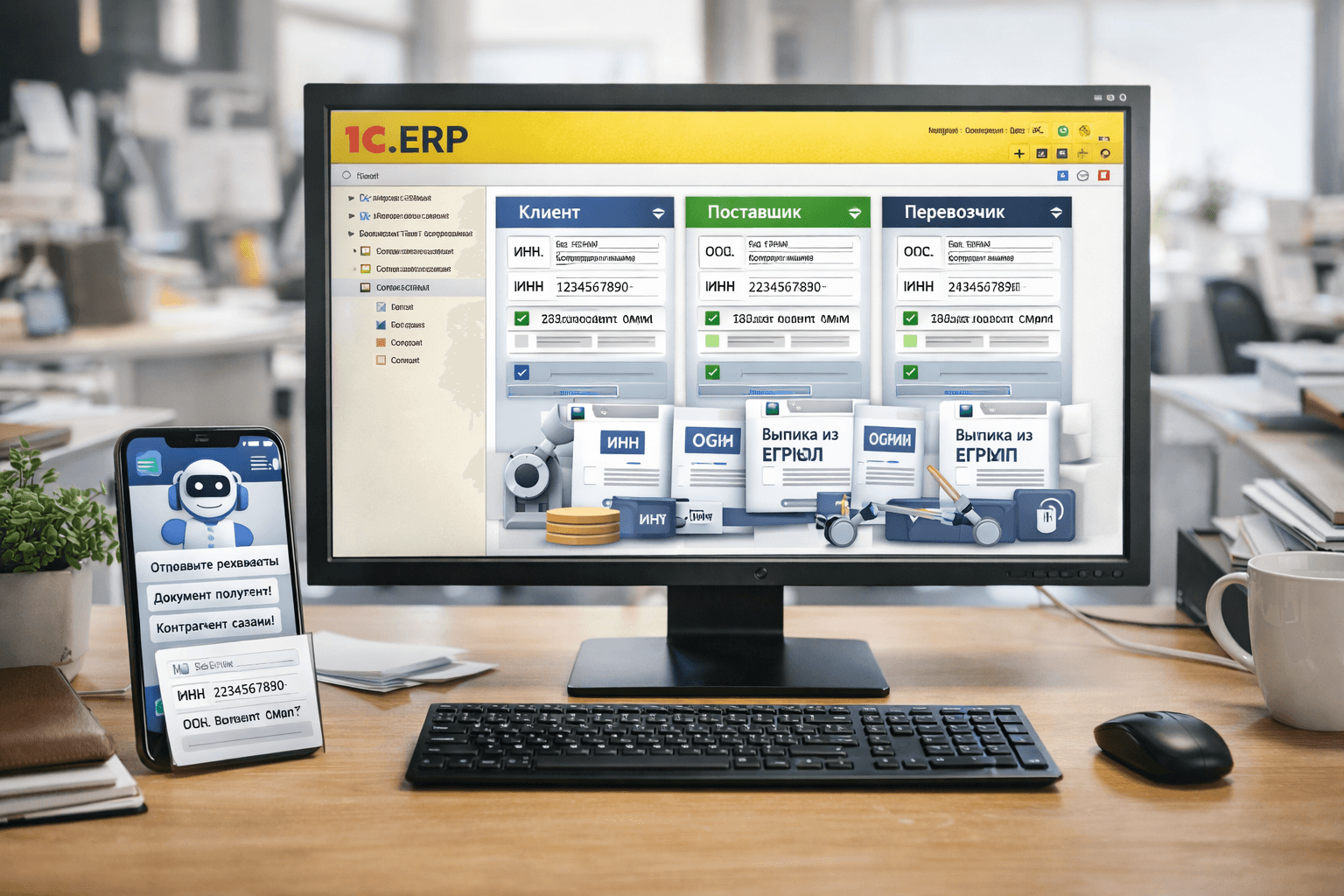 Автоматизация контрагентов в 1С ERP